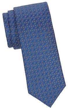 Embroidered Silk Tie