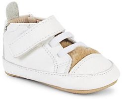 Baby Girl's Aussie Faux Fur-Lined Leather Sneakers