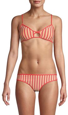 Striped Bikini Top