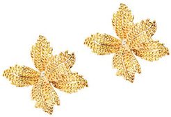 Luxe Flower Crystal Stud Earrings