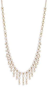 Goldtone & Crystal Boho Necklace