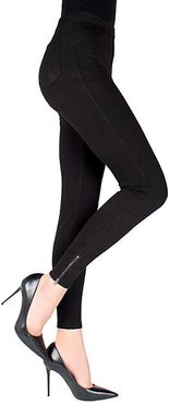 Zippered Cotton-Blend Jeggings