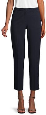 Flat-Front Cropped Pants