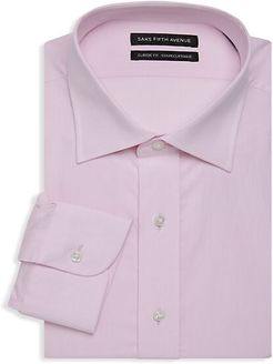 Classic-Fit Dot Design Dress Shirt