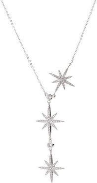 Brittany Northstar Rhodium-Plated & Crystal Pendant Necklace