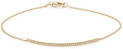 14K Yellow Gold & Diamond Bracelet