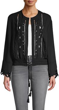 Embroidered Cutout Jacket