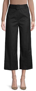 Belted Cropped Pants