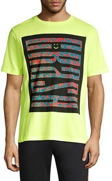 Neon Crash Print T-shirt