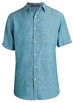 Short-Sleeve Linen Shirt