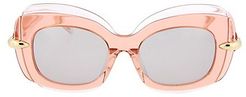 50MM Squared Cat Eye Sunglasses