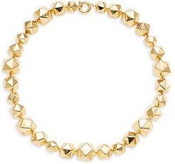 Goldplated Sterling Silver Geometric Necklace