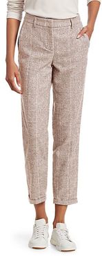 Assisi Maxi Pinstripe Alpaca-Blend Pants