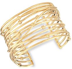 18K Yellow Goldplated Cuff Bracelet