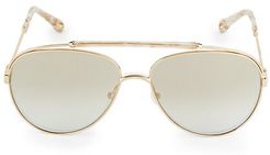 59MM Aviator Sunglasses