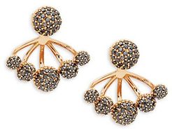 Paba 18K Rose Gold & 2.5 TCW Black Diamond Ear Jackets