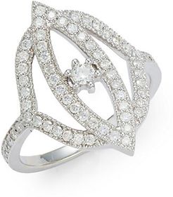 Simone 18K White Gold & Diamond Marquis Ring