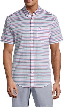 Short-Sleeve Horizontal Stripe Shirt