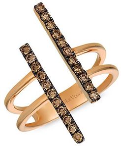 Chocolatier&reg; 14K Strawberry Gold&reg; & Chocolate Diamonds&reg; Ring