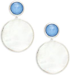 Wonderland Sterling Silver, Doublet & Mother-Of-Pearl Drop Earrings