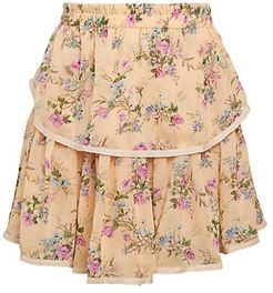 Floral Tiered Skirt