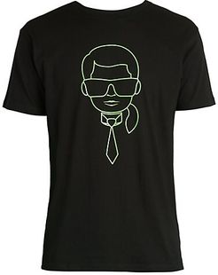 Neon Karl Head Graphic T-Shirt