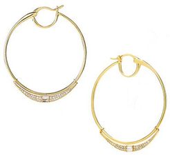 Phase 14K Gold & Diamond Accent Hoop Earrings
