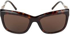56MM Angular Square Sunglasses