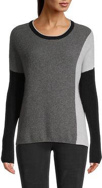 Colorblock Cashmere Sweater