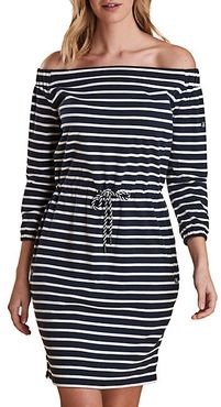 Waveson Off-The-Shoulder Striped Dress