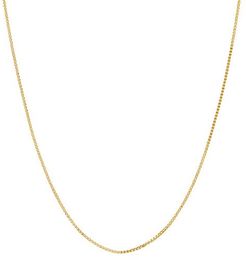 14K Yellow Gold Solid Box Chain Necklace