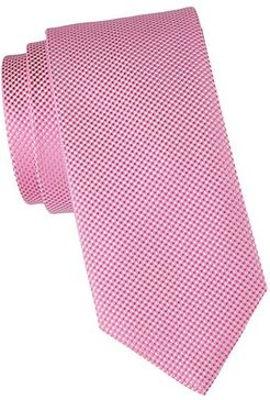 Jacquard Grid Silk-Blend Tie