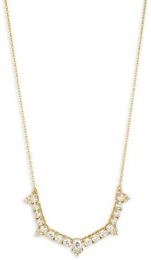 Goldplated Sterling Silver & Crystal Necklace