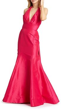 Taffeta Trumpet Gown