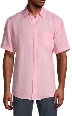 Short-Sleeve Linen Shirt