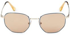 52MM Square Metal Sunglasses