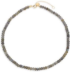 Goldplated Sterling Silver & Labradorite Bead Necklace