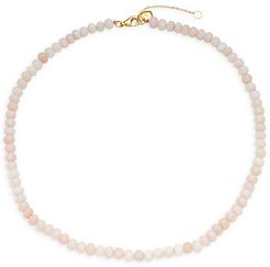 Pink Opal Beaded Necklace