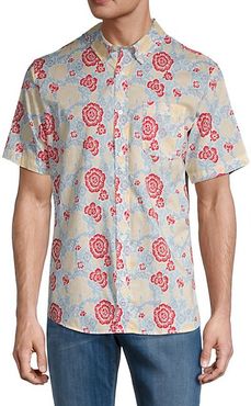 Basquiat Floral-Print Shirt