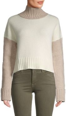 Turtleneck Wool & Cashmere-Blend Sweater