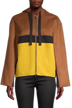 Wool & Cashmere Colorblock Jacket