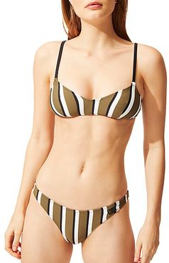 The Rachel Striped Bikini Top