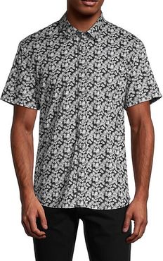 Palm Leaf-Print Cotton Shirt