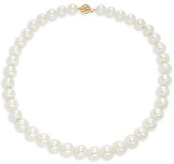 14K Yellow Gold & 9-12MM White South Sea Pearl Necklace/18"