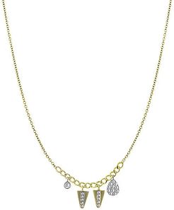 14K Yellow Gold & Diamond Necklace