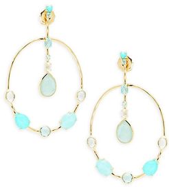 Rock Candy 18K Yellow Gold & Multi-Stone Drop Earrings