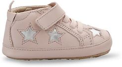 Baby Girl's Star Leather Sneakers