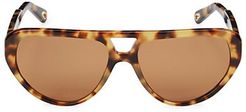 58MM Aviator Sunglasses