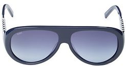 57MM Aviator Sunglasses