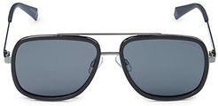 57MM Aviator Sunglasses